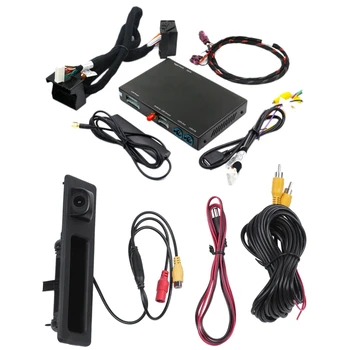 

1 set Car Trunk Handle Reversing Rear View Camera & 1 set Car Wireless for Carplay Activator Android Interface Auto