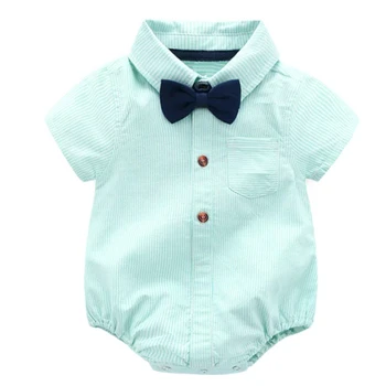 Formal Cotton Baby Bodysuit with Bow Tie 14