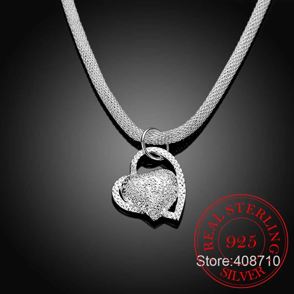 Женское ожерелье из серебра 925 пробы с сеткой|pendant dollar|pendant cutependant light |