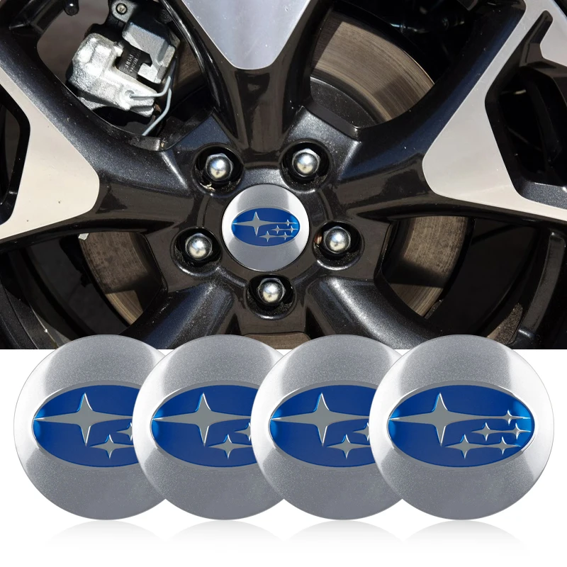 

4Pcs 56mm Car tire Cover Decal Wheel Center Hub Cap Sticker For Subaru Forest Human Lion XV Impreza WRX STI BRZ accessories