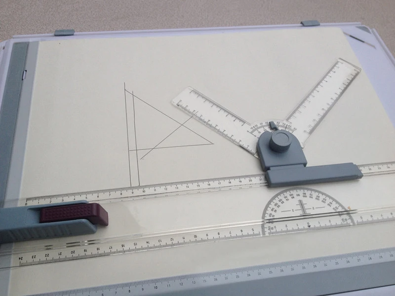 Портативная А3 доска для рисования Черновая доска для рисования с параллельными линейками Угловые зажимы головка-замок регулируемый угол художественные инструменты для рисования