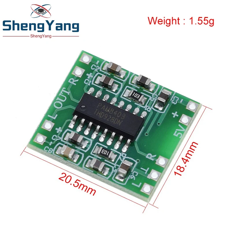 Tzt pam8403 super mini digitale verstärker platine 2*3w klasse d digitale verstärker platine effizient 2,5 bis 5v usb netzteil – Detail 5