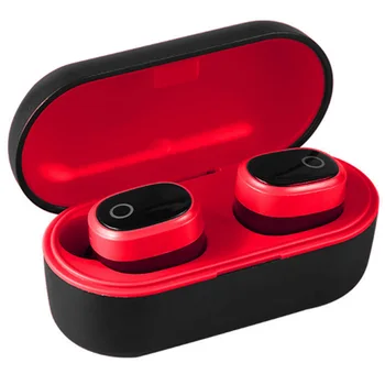 

A9 Wireless Bluetooth 5.0 Stereo Headset In-Ear Earphone with Charging Bin Bluetooth Headset in Ear Fashion,Red