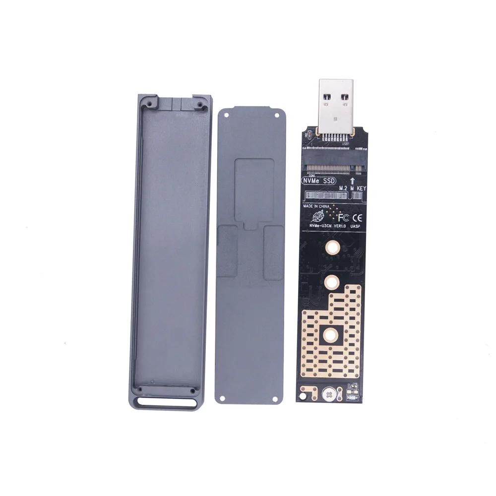 M2 SSD 케이스 NVME 인클로저 M.2-USB TYPE-A 3.1 SSD 어댑터, NVME PCIE M 키 NGFF SATA B 키 SSD 디스크 드라이브 박스 M.2 SSD 케이스
