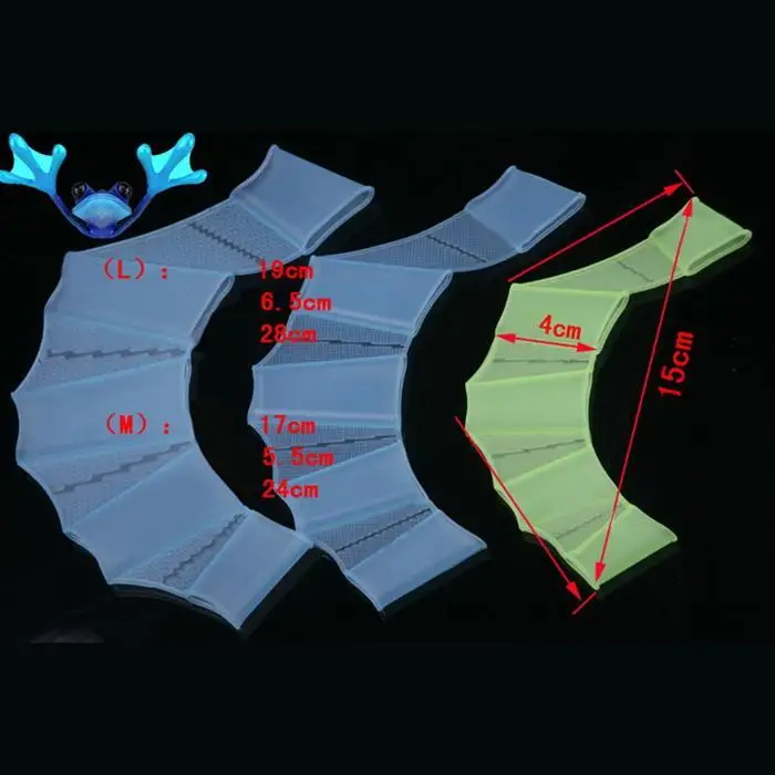 Лягушка силиконовые ручные Плавающие Плавники наручники ласты для плавания Пальмовые вебины перчатки весло для улучшения скольжения перчатка для плавания оборудование