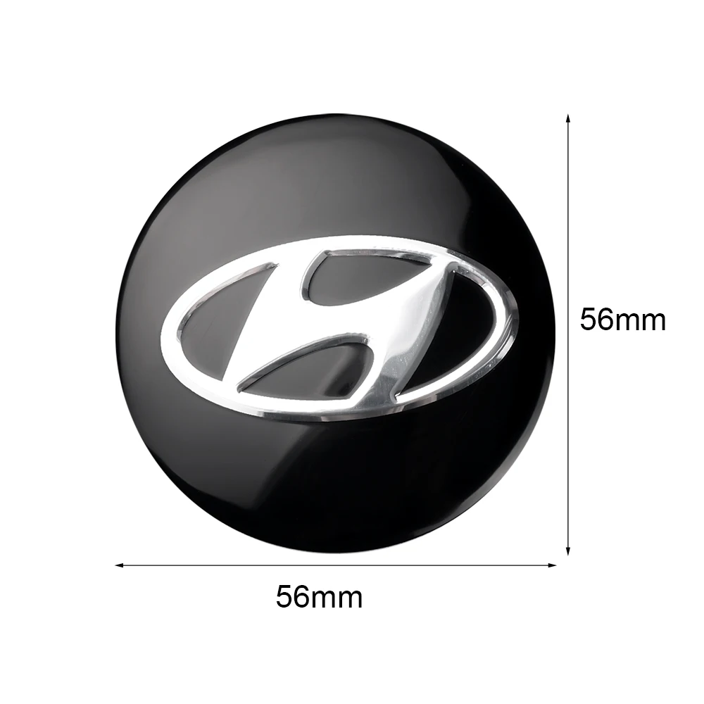 4 шт. автомобиля 56 мм Крышка Ступицы Колеса Стикер для hyundai Elantra Accent Tucson i40 i30 i10 i20 Veloster IX35 IX20 Solaris Genesis