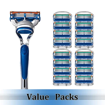 

Shaving Razor With Handle And Replacement 5 Layers Razor Blade Heads For Gillettee Fusionn All Series Holder Shaving Cassette