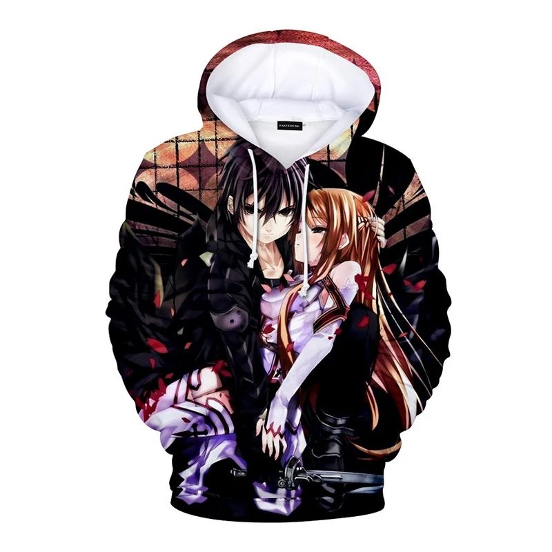 Sudaderas de mujer; обувь для вечеринки в Стиле косплей Sword Art толстовки с капюшоном «Online» аниме SAO Для женщин, свитер с длинными рукавами и капюшоном Повседневное Мода уличная толстовка с капюшоном