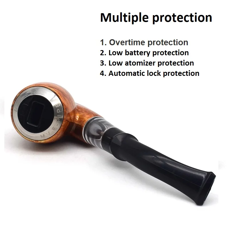 Подлинный Marvec E Pipe 450mAh 10W vape комплект 2 мл перезаряжаемый Деревянный Стиль mod VS e 618