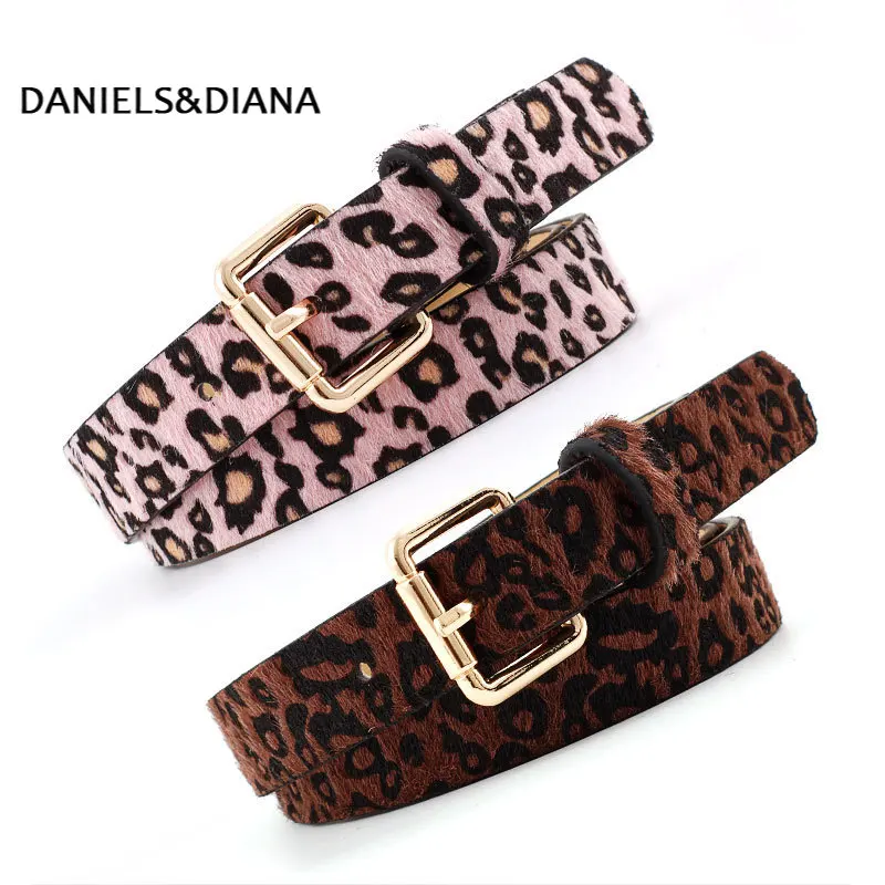 

Women's Circle RING buckle Non-porous PU Leather Belt Leopard print Snakeskin pattern Zebra pattern Jeans dress belt