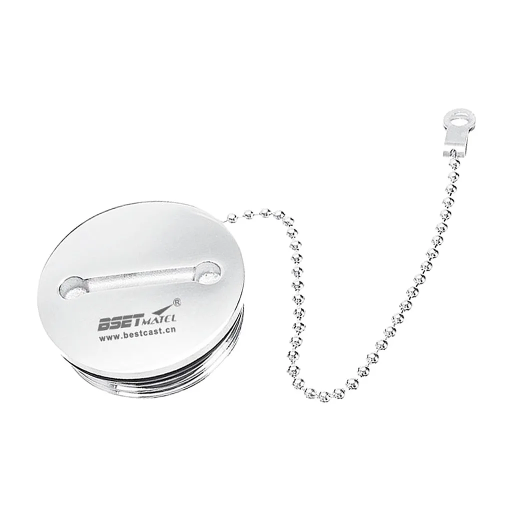Boat Marine Filling Cover Deck Replacement Cap + Gas Fuel Tank Chain