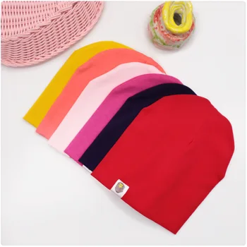 

Baby's Pullover Hat Pure Cotton Thickened Baby's Hat Children's Hat Pure Cotton Hat 12 Colors