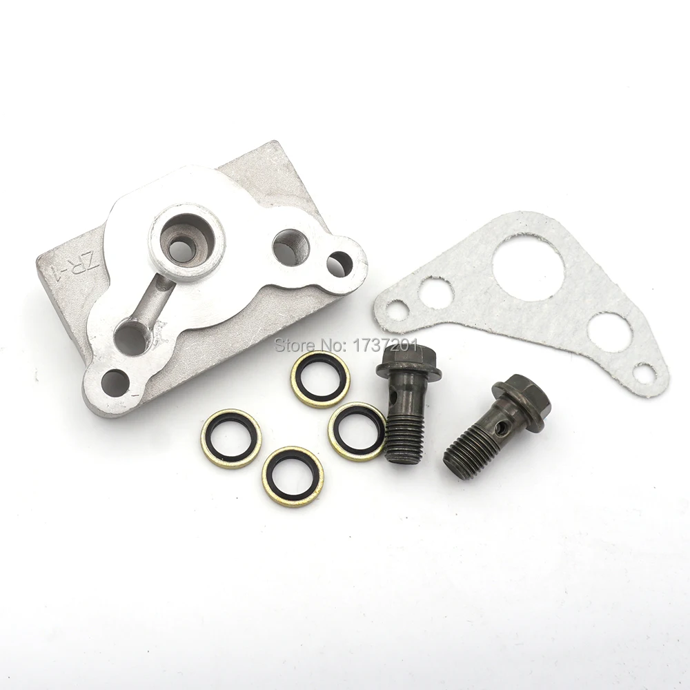 50cc 70cc 90cc 110cc 125cc 140cc Oil Cooler Adapter Engine Cylinder Cover Dirt Pit Bike Monkey Bike Motorcycle