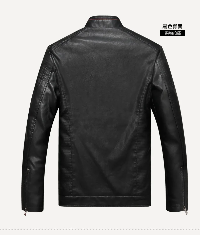 mens leather jackets cheap leather bomber jacket men leather jackets new Korean style trend of all-match men's plus velvet biker leather jacket coat man leather biker jacket mens