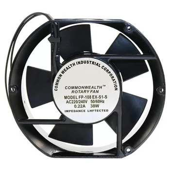 

Axial Fan FP-108EX-S1-B 220V 38W Dual Bearing Cooling Fan Oval 172X150X51mm