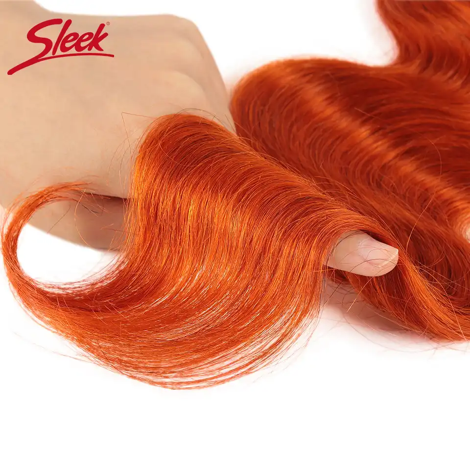 Sleek Mink Orange And Red Blonde Color Brazilian Body Wave Bundles