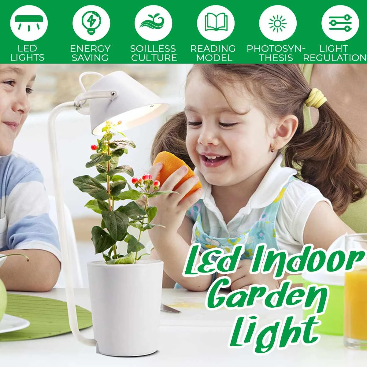 

Smart Herb Garden Kit Led Grow Light Hydroponic Growing Multifunction Desk Lamp Garden Plants Flower Hydroponics Grow Tent Box