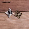  20pcs 19*24mm Two Color  Zinc Alloy Necklace Charm Jewelry DIY Hollow Chinese Knot Connector Pendant Necklace ► Photo 1/5