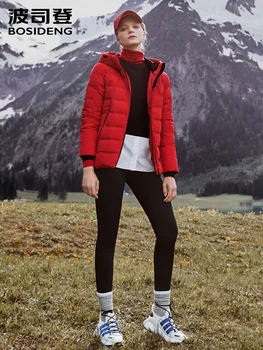 

Bosideng 2019 New Women Coats Short Down Jacket Slim lightwear Waterproof Casual Jacket Coats Women Autumn Warm Coats B90132006