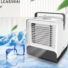 LEARNHAI Mini Air Cooler Fan Portable Digital Air Conditioner Humidifier Easy Cool Purifies Air Cooling Fan for Home Office