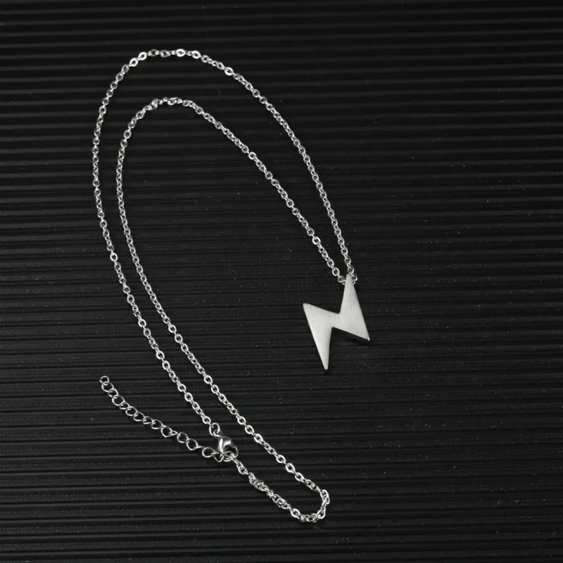 Титановая сталь Ретро мужское ожерелье модная простая индивидуальная подвеска с молнией хип хоп Рок уличное ожерелье ювелирный подарок