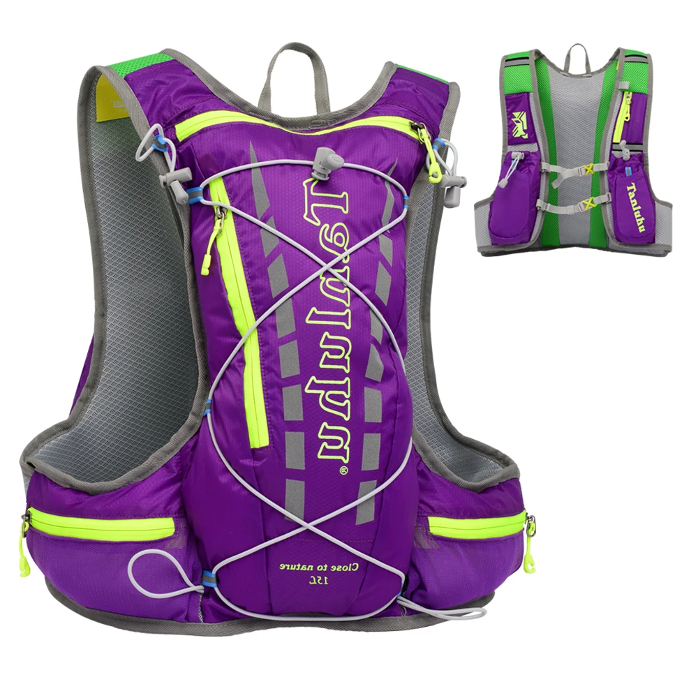 15L Outdoor Marathon Hydration Pack Backpack Reflective Running Hydration Vest for Hiking Cycling Climbing SB0033