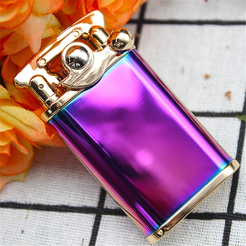ICE Colorful 1 шт., Главная зажигалка, бензин, керосин, Флинт, бензин, винтажная, прикуриватель, масло, бензин, многоразовый, Ретро стиль, ностальгия, гаджеты для мужчин - Цвет: ICE Colorful