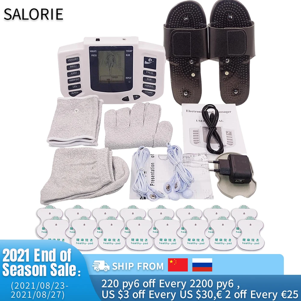 Photo Product 12-Button Tens Unit Tens Machine Massage Tool Body Back Face Massager Acupuncture Muscle Stimulator Pain Relief Physiotherapy