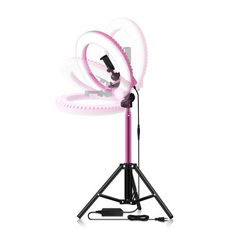 14 Inch Dimmable 5500K LED Ring Light with 1.6M Tripod for Studio Lamp Photography YouTube Photo Makeup Ring Light