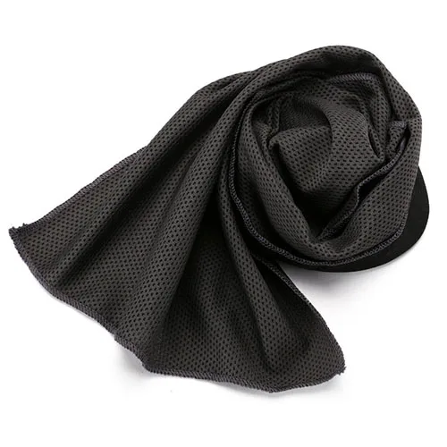 Dark gray Летнее теплое полотенце с холодным ощущением, спортивное полотенце для улицы, полиэфирное охлаждающее полотенце, многоцветное домашнее изделие - Цвет: Dark gray