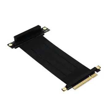 

20cm High Speed PC PCI Express 8X Riser Connector Cable Riser Card PCI-E 8X Flexible Cable Extension Port Adapter 90°