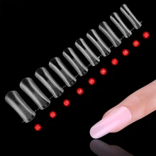 Гвоздь кристалл кусок 100 шт в штучной упаковке без бумаги многоразовые Быстрое расширение модель гвоздь инструмент для украшения ногтей магазин ногтей