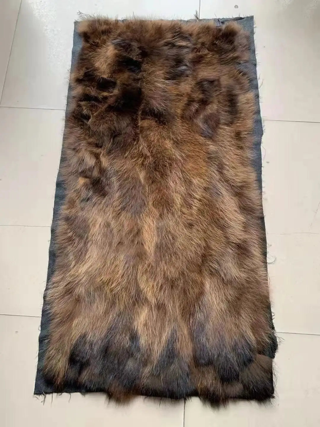 Tanio Naturalny prawdziwy prawdziwym futrem szopa koc skóra miękka płyta