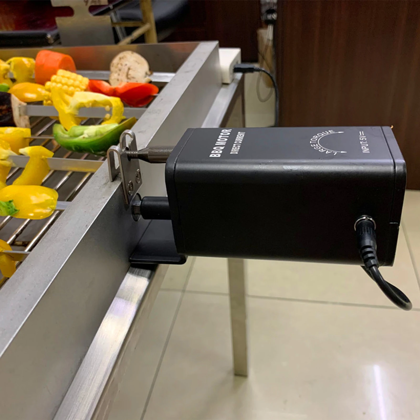 Barbecue Motor Roast Rotisserie Outdoor Barbecue Tool Accessories with USB Cable for Camping Kitchen Grill Supplies 3