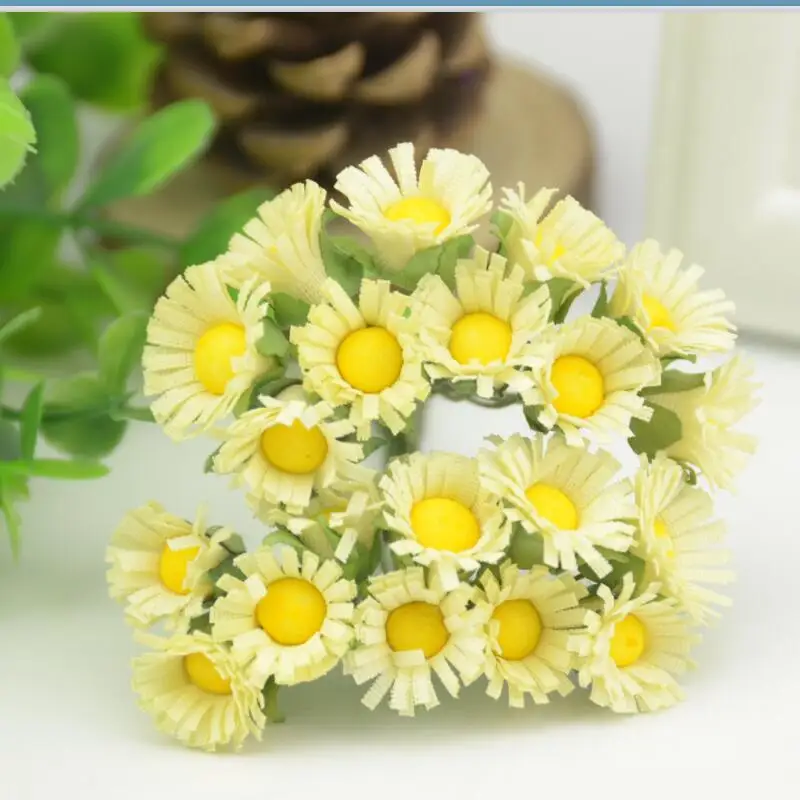 1milk white 100 шт Дешевые Мини Искусственные Розы Шелковый Букет маргариток для дома Свадебные украшения DIY Скрапбукинг венок поддельные цветы - Цвет: 1milk white