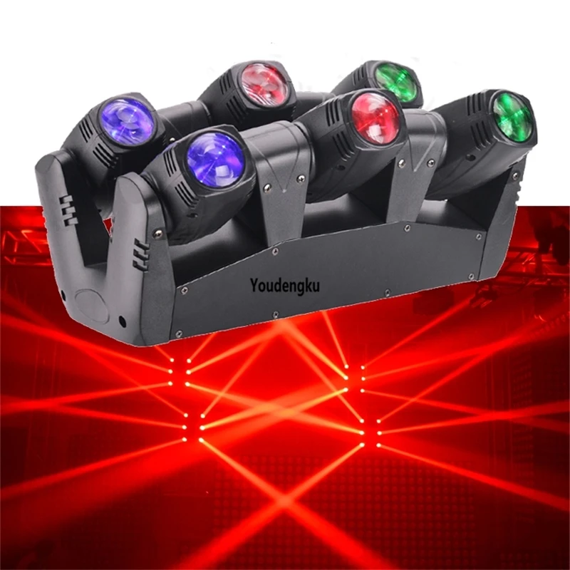 

10 pieces LED Night Club Dj 4-in-1 Moving Head spider beam 6x10W RGBW LED Spider beam moving head light
