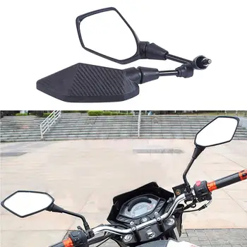 

carbon fiber Universal 10mm 8mm motocross ATV Off-road dirt pit bike motorbike side mirror rearview motorcycle mirrorS