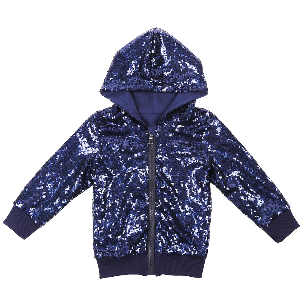 Sequin Jacket for Boys Fashion Girls Outwearing Coat Sparkle Jacket for