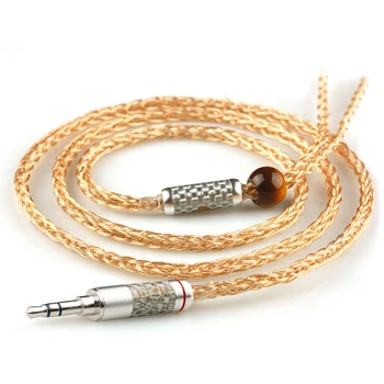 

xiaofan AU03 8 Core Gu-Ag-Cu Mix Upgrade Cable 2.5/3.5/4.4mm Balanced Cable With MMCX/2pin Connector For sony ex1000 ie80 se846