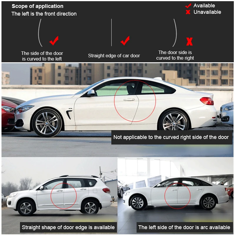 Car Crash Barriers Door Guard Collision Protection Strip For BMW