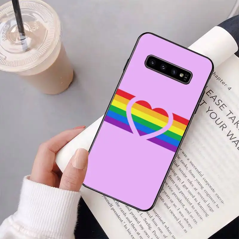 YNDFCNB Gay Lesbian LGBT Rainbow Pride Phone Case for Samsung Galaxy S6 S6edge Plus S7 S7edge S8 S9 S10 Plus S20 xiaomi leather case color Cases For Xiaomi