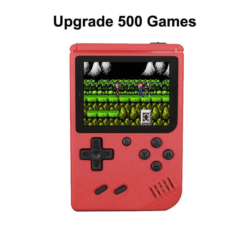 Red-500 RS-6A Coolbaby Ретро портативная мини портативная игровая консоль 8 бит 3,0 дюймов цветной ЖК-дисплей Детский Цветной игровой плеер встроенный 168 игр - Цвет: Red-500