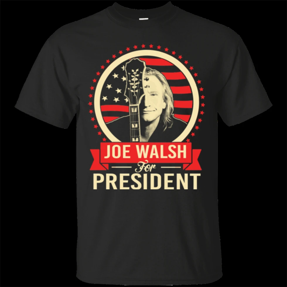 Joe Walsh For President Men'S черная футболка футболки одежда праздничная футболка
