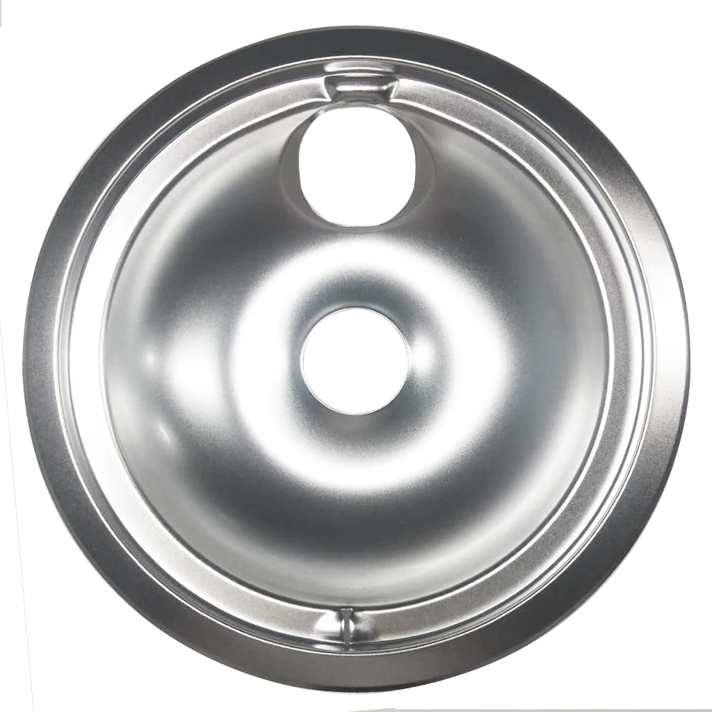 8'' Large Drip Pan Replacements for GE-Hotpoint Mfg#WB31M15,WB32X5076,WB31x5011 and WB31T10011 - Silver