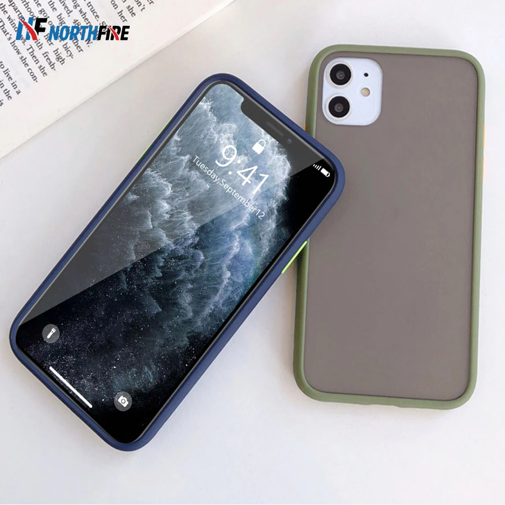 11 Pro Мягкий Бампер Прозрачный матовый чехол для телефона iPhone Max XR/XS Max/X 6 S/7/8 Plus