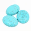 New Fashion 18x25mm 30x40mm Oval Natural turquoise Material Flat Back Cabochons Cameo ► Photo 2/2