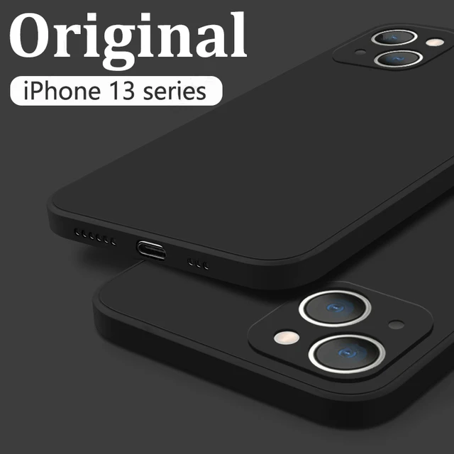 כיכר נוזל סיליקון מקרה עבור iPhone 13 פרו מקסימום 12 11 מיני X XR XS 7 8 בתוספת SE 2020 מקורי מצלמה מגן רך כריכה אחורית galaxy flip3 case