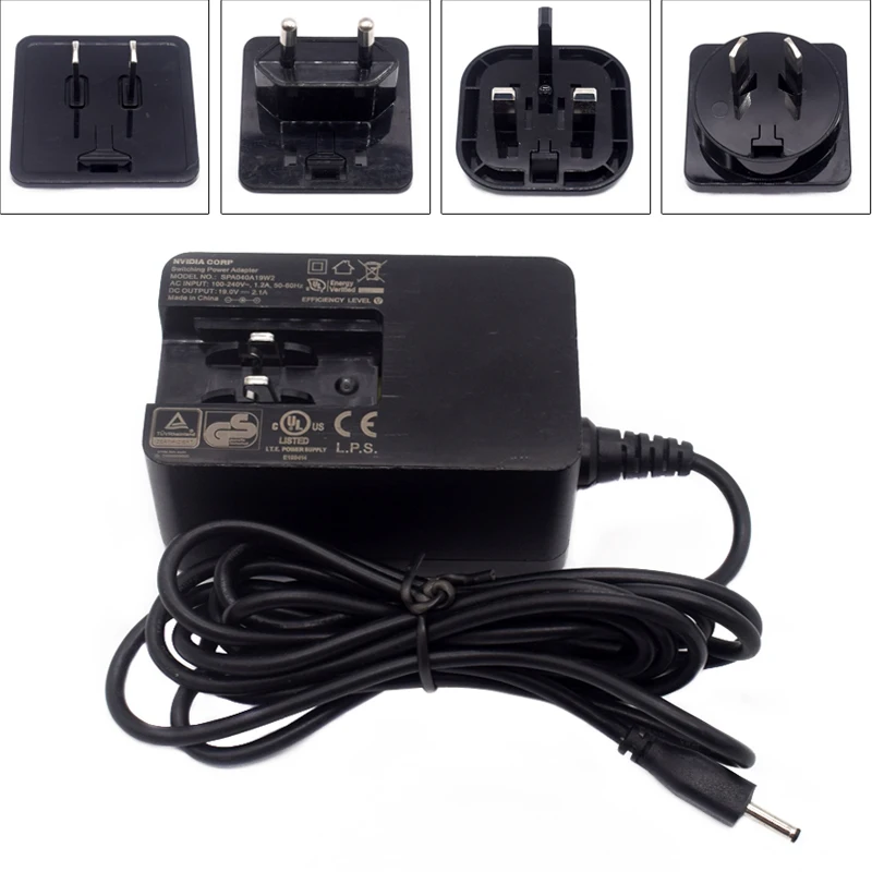 Адаптер переменного тока SPA040A19W2, 19 в, 2,1 А, Круглый штекер для Nvidia Shield TV Pro Media Server Адаптер переменного тока SPA040A19W2, 19 в, 2,1 А, Круглый штекер для Nvidia Shield TV Pro Media Server