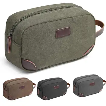

Portable Travel Waterproof Canvas Zipper Storage Bag Toiletries Cosmetic Pouch