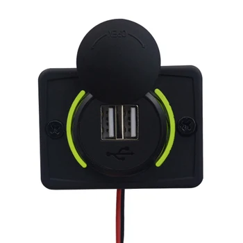 

Auto Dual USB Chargers Cradles Campers Caravan Splitter 12-24V 3.1A Port Plug